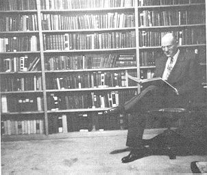 J D Phillips in His Library